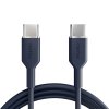 Kabel TPE 25W USB-C till USB-C 1.5m Crown Blue