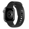 Apple Watch 44/45/46mm/Apple Watch Ultra Armband ICON Silicone Band Svart