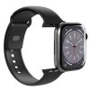 Apple Watch 44/45/46mm/Apple Watch Ultra Armband ICON Silicone Band Svart