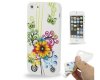 Skal Apple iPhone 5/ 5S / TPU / Gel Skal / Flower Pattern C