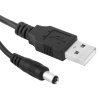 USB till DC 5.5 x 2.1mm Kabel 1m