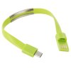 Armband och Micro USB Kabel. Grön