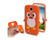 Skal Till Samsung Galaxy S4 / Silikon /3D Penguin Style / Orange