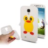 Skal Till Samsung Galaxy S4 / Silikon /3D Penguin Style / Vit