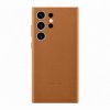 Original Galaxy S23 Ultra Skal Leather Cover Camel