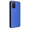 Samsung Galaxy A03s Fodral Kolfibertextur Blå