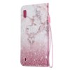 Samsung Galaxy A10 Plånboksfodral Kortfack Motiv Rosa Marmor och Glitter