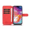 Samsung Galaxy A10 Plånboksetui Retro Kortholder Rød