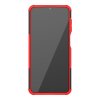Samsung Galaxy A12 Skal Däckmönster Stativfunktion Röd