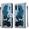 Samsung Galaxy A20E Plånboksfodral Kortfack Glitter Motiv Sjöjungfru