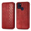 Samsung Galaxy A21s Fodral Blockmönster Röd