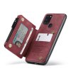 Samsung Galaxy A21s Skal C20 Kortfack Dragkedja Röd