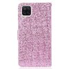 Samsung Galaxy A22 4G Fodral Glitter Stripe Rosa
