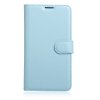 Samsung Galaxy A3 2017 Mobilplånbok Litchi PU-läder Blå