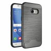 Samsung Galaxy A3 2017 Mobilskal Hårdplast TPU Kombination med Kortfack Grå