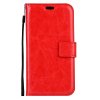 Samsung Galaxy A3 2017 Plånboksfodral Lädertextur Röd