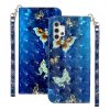 Samsung Galaxy A32 5G Fodral Motiv Ljusblåa Fjärilar