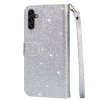 Samsung Galaxy A34 5G Fodral Glitter Dragkedja Silver