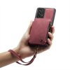 Samsung Galaxy A34 5G Skal C20 Kortfack Dragkedja Röd