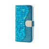 Samsung Galaxy A40 Fodral Krokodilmönster Glitter Blå