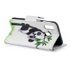 Samsung Galaxy A40 Plånboksfodral PU-läder Motiv Panda i Bambuträd