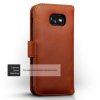 Samsung Galaxy A5 2017 Plånboksfodral Äkta Läder Ljusbrun