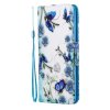 Samsung Galaxy A51 Fodral Motiv Blå Blommor och Fjärilar