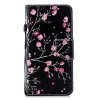 Samsung Galaxy A51 Fodral Motiv Rosa Blommor på Svart