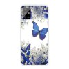 Samsung Galaxy A51 Skal Motiv Blåa Fjärilar och Vita Blommor