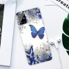 Samsung Galaxy A51 Skal Motiv Blåa Fjärilar och Vita Blommor
