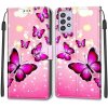 Samsung Galaxy A52/A52s 5G Fodral Motiv Rosa Fjärilar
