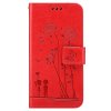 Samsung Galaxy A52/A52s 5G Fodral Blommönster Röd