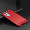 Samsung Galaxy A54 5G Cover Børstet Karbonfibertekstur Rød