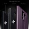 Samsung Galaxy A6 Plus 2018 Grooved Armor Case med Stativ Lila