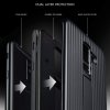Samsung Galaxy A6 Plus 2018 Grooved Armor Case med Stativ Svart