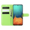 Samsung Galaxy A71 Fodral Litchi Grön