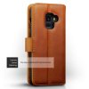 Samsung Galaxy A8 2018 Äkta Läder Plånboksfodral Ljusbrun