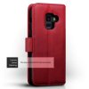 Samsung Galaxy A8 2018 Äkta Läder Plånboksfodral Röd