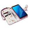 Samsung Galaxy A8 2018 Plånboksfodral Blommor Röd