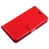 Samsung Galaxy J3 2016 Mobilfodral Plånbok Lädertextur Röd