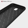 Samsung Galaxy J3 2017 Mobilskal TPU Kolfibertextur Svart