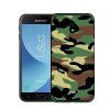 Samsung Galaxy J3 2017 Skal med Stativ Camouflage Hårdplast TPU Grön