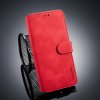 Samsung Galaxy J4 Plus Plånboksfodral Retro PU-läder Röd