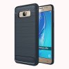 Samsung Galaxy J5 2016 Mobilskal TPU Kolfibertextur Mörkblå