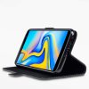 Samsung Galaxy J6 Plus 2018 Äkta läder Fodral Low Profile Svart