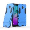 Samsung Galaxy J6 Plus Skal Armor Stativ TPU Hårdplast Ljusblå