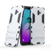 Samsung Galaxy J6 Plus Skal Armor Stativ TPU Hårdplast Silver