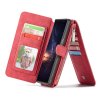 Samsung Galaxy Note 9 Mobilplånbok 14st Kortfack Löstagbart Skal Röd