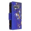 Samsung Galaxy S10 Fodral Dragkedja Motiv Blå Fjäril