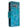 Samsung Galaxy S10E Fodral Dragkedja Motiv Vitt Blomster